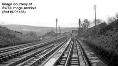 Garsdale water troughs in the 1960s, track-level context view from the southwest.