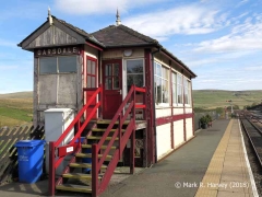 Garsdale Signal Box (A), elevation view from the south-southwest.