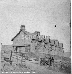 Moorcock Railway Cottages shortly after their construction.