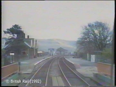 Kirkby Stephen Station: Cab-view, southbound (forwards).
