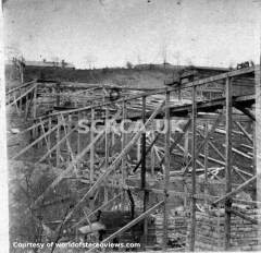 Smardale Viaduct under construction.