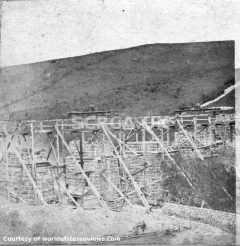 Smardale Viaduct under construction, 1872 (B).
