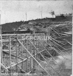 Smardale Viaduct under construction, 1872 (C).