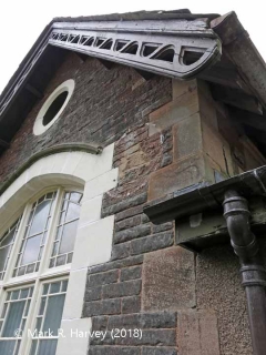 Ormside Station Booking Office: Northeast gable details.