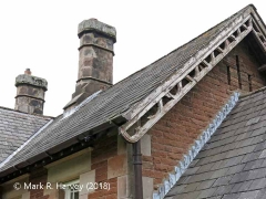 Ormside Station Booking Office: Southwest gable details.