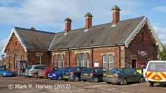 Appleby Station Booking Office, elevation view from the south.