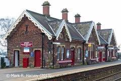 Appleby Station Booking Office, elevation view from the east-southeast.