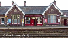 Appleby Station Booking Office, elevation view from the northeast.