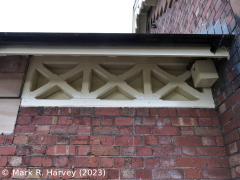 Timber ventilation grill for Gents' toilet at Appleby Station.