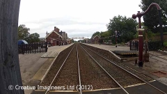 Appleby Station: Cab-view, northbound looking straight ahead.