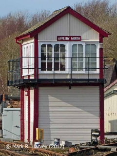 Appleby North Signal Box, elevation view from the southeast.