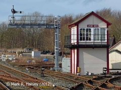 Appleby North Signal Box, Engineers' Sidings and 275½ Milepost, from the southeast.