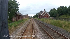 Long Marton Station: Cab-view, northbound looking straight ahead.