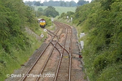 Southeast junction for British Gypsum Sidings Kirkby Thore, from Bridge SAC-262.