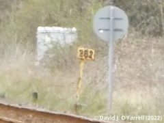 Milepost 282 from the south west (cropped from long-distance context image).