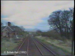 New Biggin Station: Cab-view, southbound (forwards).