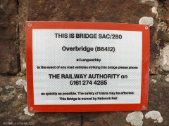 Bridge SAC/280 Network Rail notice