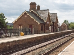Langwathby Station - Main Building & Booking Office (Down): Context view from the South