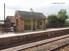 288305: Langwathby Station - Waiting Room (Down - modern): Elevation view from the East