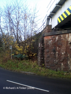 288330: Bridge SAC/288 - Alston Road / A686 (PROW - road): Detail view from the South