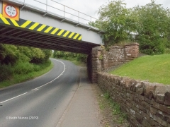 288330: Bridge SAC/288 - Alston Road / A686 (PROW - road): Detail view from the West