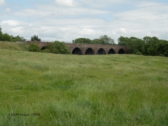 289480: Bridge SAC/296 - Little Salkeld Viaduct (stream): Context view from the North West