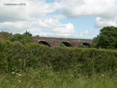 289480: Bridge SAC/296 - Little Salkeld Viaduct (stream): Context view from the West