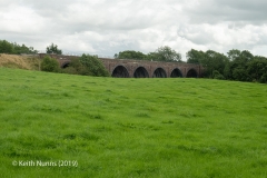 289480: Bridge SAC/296 - Little Salkeld Viaduct (stream): Context view from the North West
