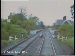 Little Salkeld Station: Cab-view, southbound (rearwards).