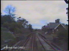 Little Salkeld Station: Cab-view, northbound (forwards).