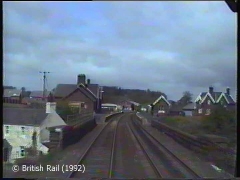 Lazonby & Kirkoswald Station: Cab-view, northbound (forwards).