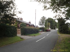 Low House Crossing Railway Cottages: Context view from east