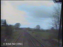 Cotehill Station: Cab-view, northbound (forwards).