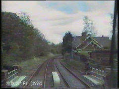 Scotby Station: Cab-view, southbound (forwards).