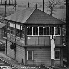 Durran Hill Junction Signal Box, elevation view from the east-southeast.