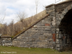 Bridge 173 - Croon Lorne: View of north west abutment and wing wall