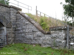 Bridge No 177 - Keel Well: Elevation view of North-East wing wall