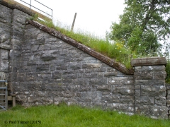 Bridge No 179 - High Park (footpath): Elevation view of North-East wing wall