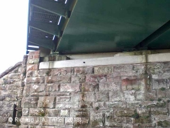Bridge SAC/234 (B6542): Deck underside on western abutment