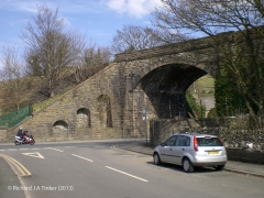 Church Viaduct - B6480: Elevation view from the south east