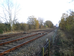 304350: Level Crossing (PROW - footpath): Context view from the north west