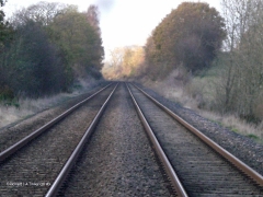 304350: Level Crossing (PROW - footpath): Context view from the south