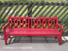 A bench seat on Garsdale Station Passenger Platform (Island: Up & Branch)