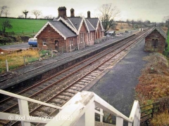 Cumwhinton Station Platform (Down): Context view from the south-east