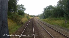 260910: Platelayers' Hut: Cab-view video still (northbound)
