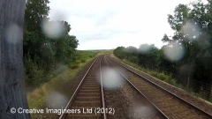 264700: Platelayers' Hut: Cab-view video still (northbound)