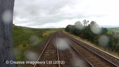 264750: Milepost 264¾: Cab-view video still (northbound)"