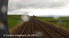 266000: Milepost 266: Cab-view video still (northbound)