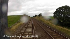 267360: Platelayers' Hut: Cab-view video still (northbound)
