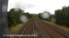 268280: Culvert (3' 0" diameter): Cab-view video still (northbound)